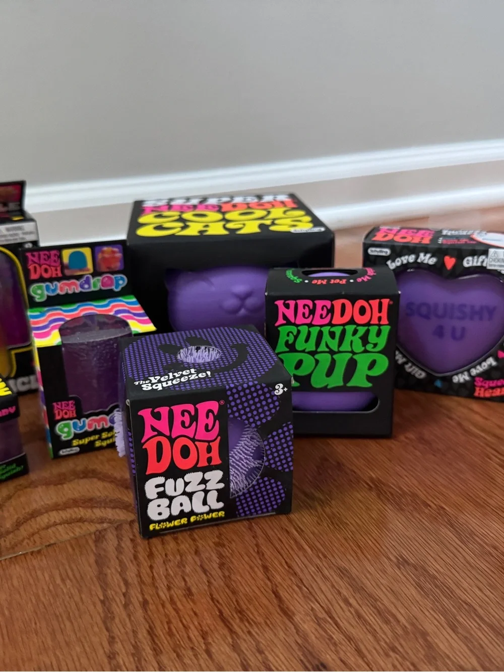 Authentic Needoh 19-Pc Purple Bundle Lot. Brand New.